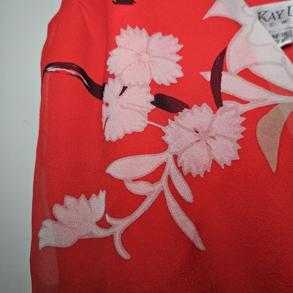 Kay Unger 100% Silk Corset Style Pleated Top - Picture 8 of 10